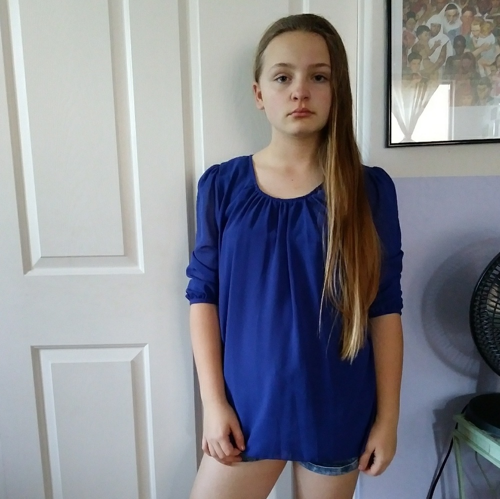 Beautiful Royal Blue Blouse